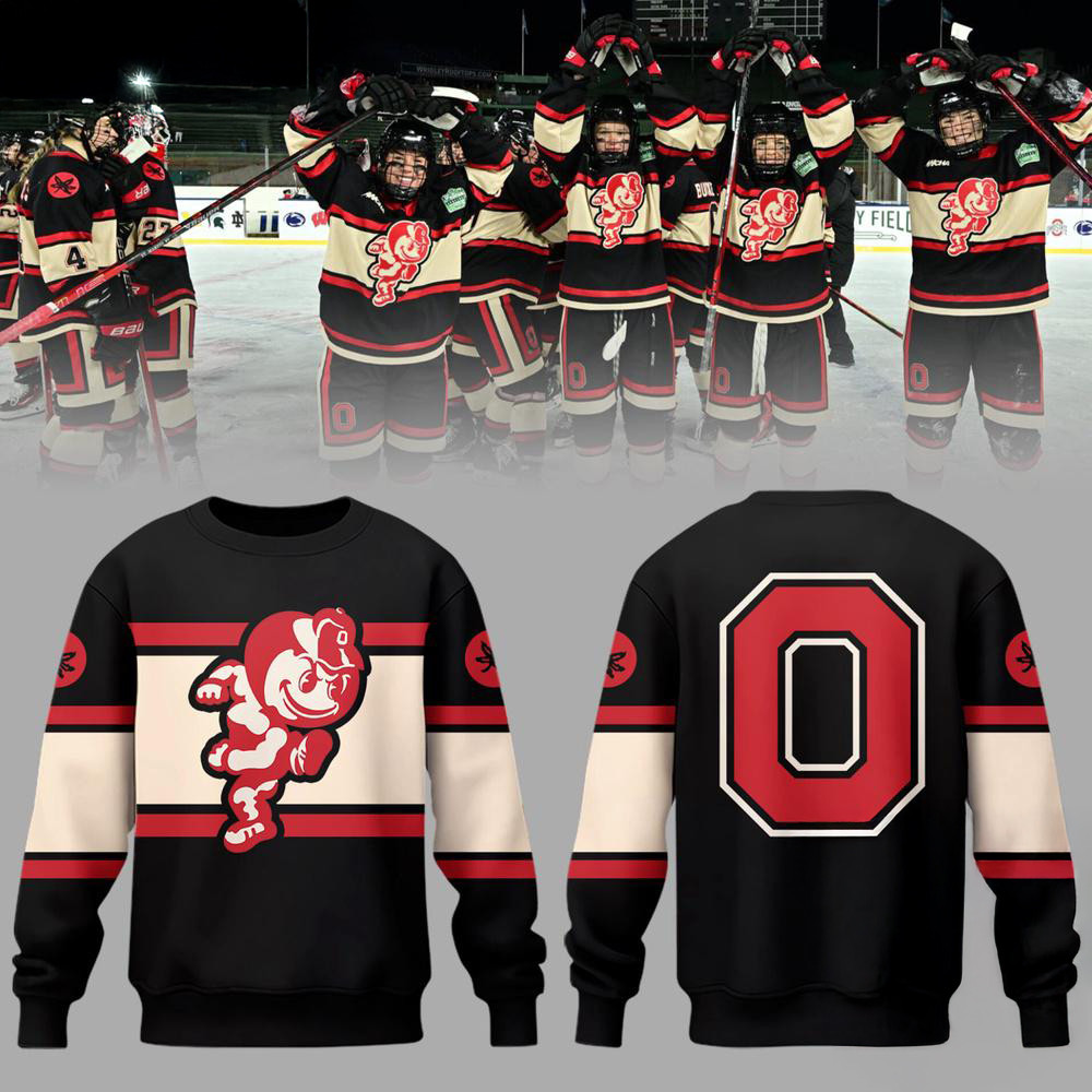 Ohio State Buckeyes Hockey NCAA Frozen Confines 2025 Sweatshirt Gifts For Hockey Fan