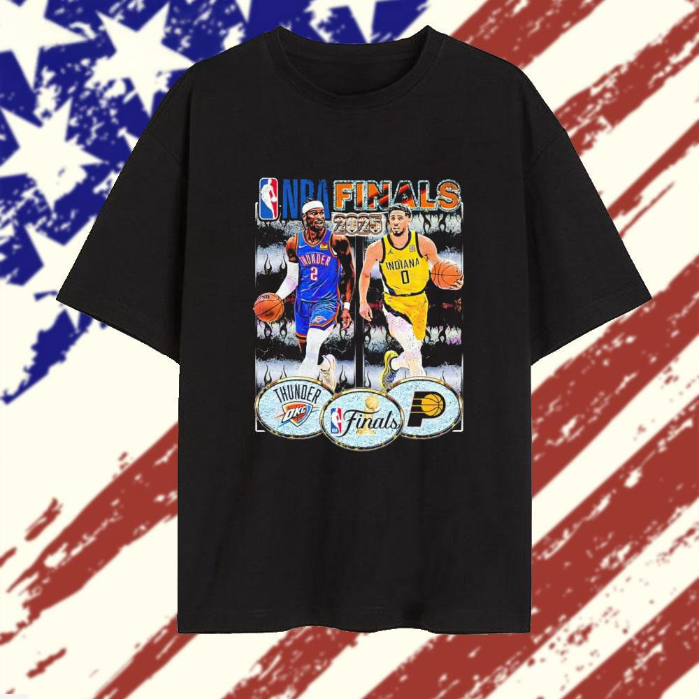 OKC Thunder Vs Indiana Pacers NBA Finals 2025 Basketball T-Shirt Gifts For Basketball Fan