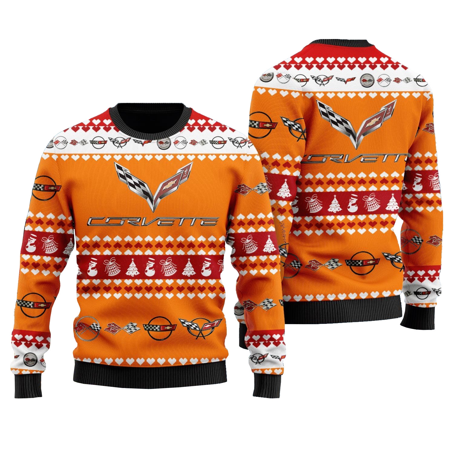 Orange Ugly Christmas Sweater