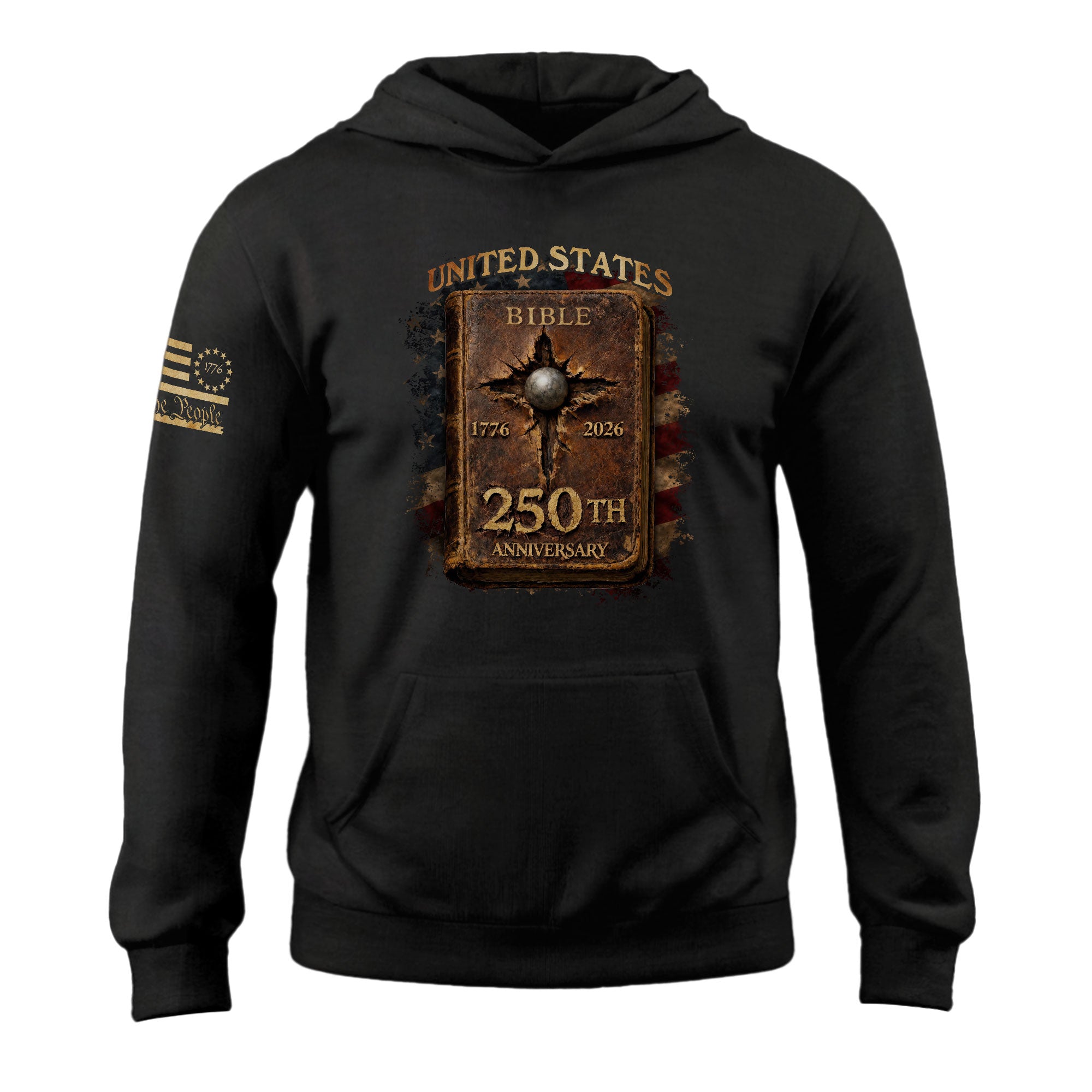 Patriotic Christian USA Hoodie for 250th Independence Day Celebration