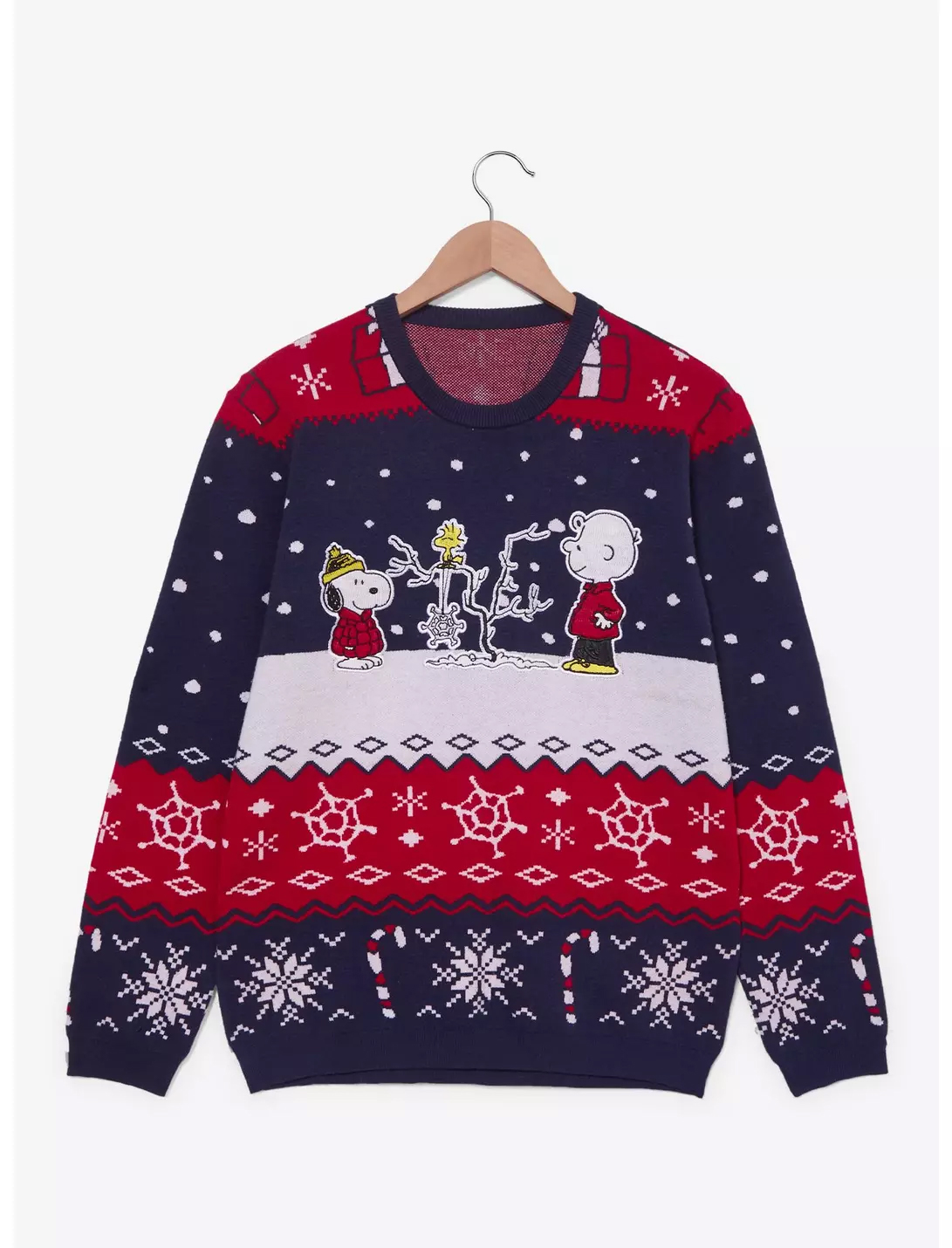 Peanuts Snoopy & Charlie Brown Holiday Ugly Christmas Sweater