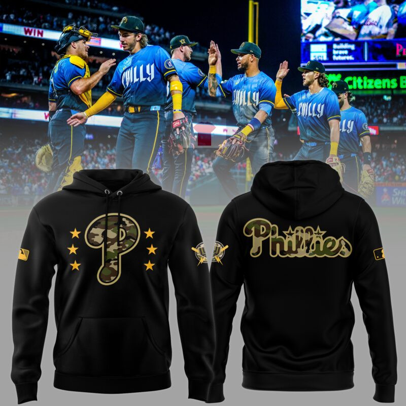 Philadelphia Phillies Mlb 2025 Edition Camo Hoodie Unique Gifts For Football Fans