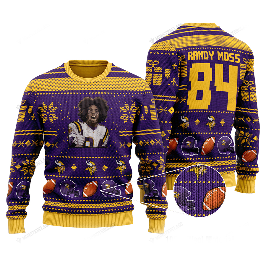 Randy Moss 84 Ugly Christmas Sweater