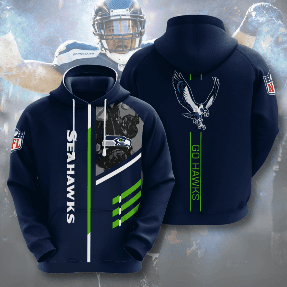 Seattle Seahawks American Football Hoodie Zip Hoodie