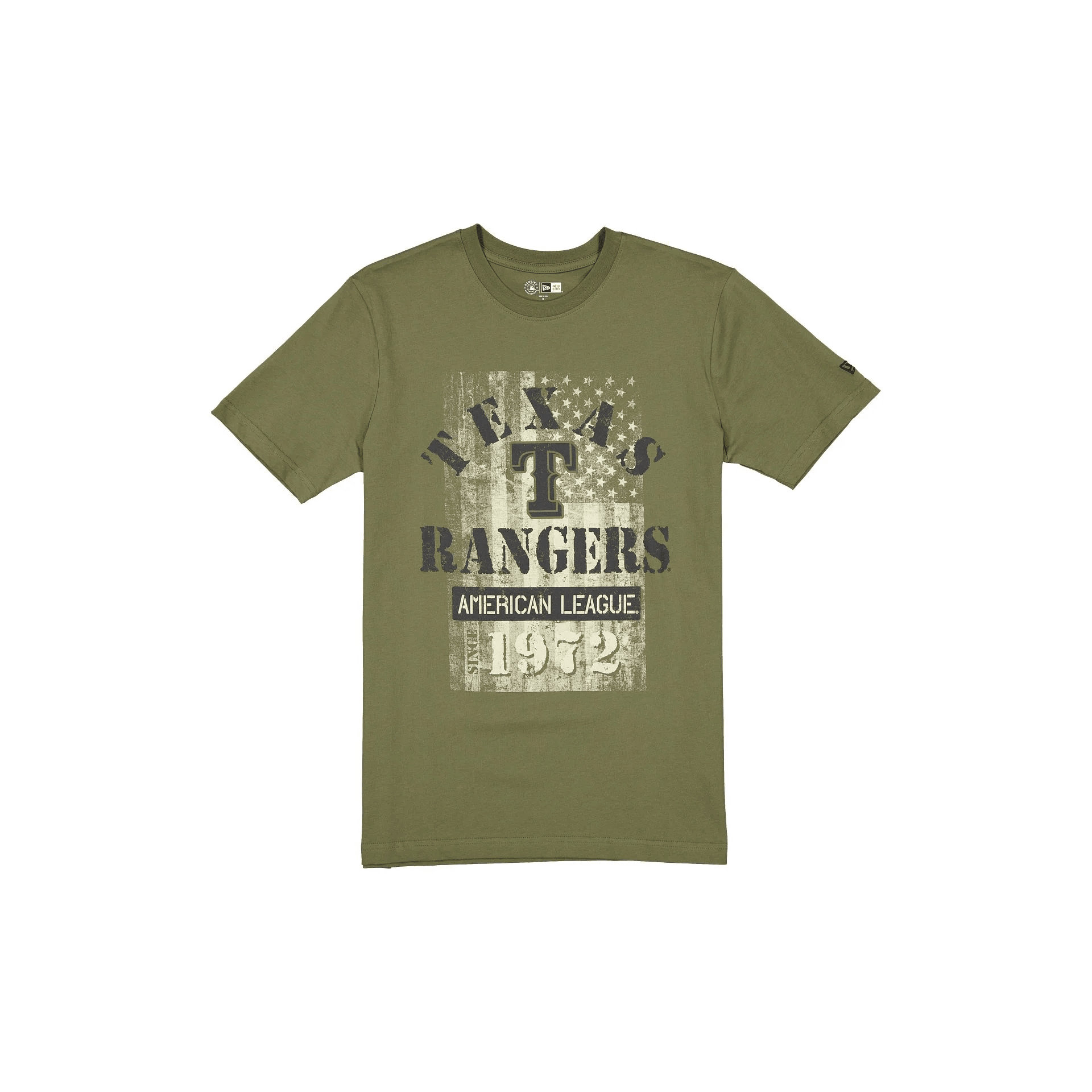 Texas Rangers Shirt MLB Armed Forces Day 2025 Green T-Shirt Merch Stepdad Gifts For Fathers Day