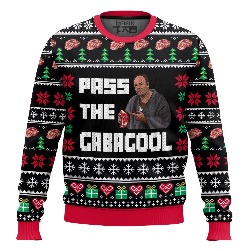 The Sopranos Pass the gabagool Christmas Ugly Sweater
