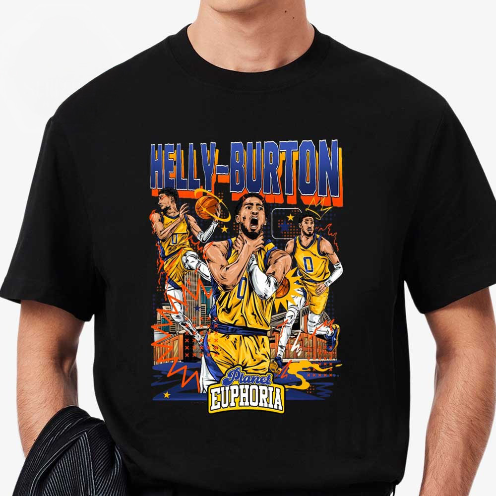 Tyrese Haliburton Choke Helly Burton NBA Indiana Pacers T-Shirt NBA Merch Gifts For Husband