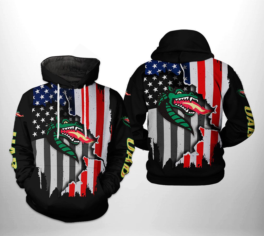 UAB Blazers NCAA US Flag Hoodie Zip Hoodie Version 257