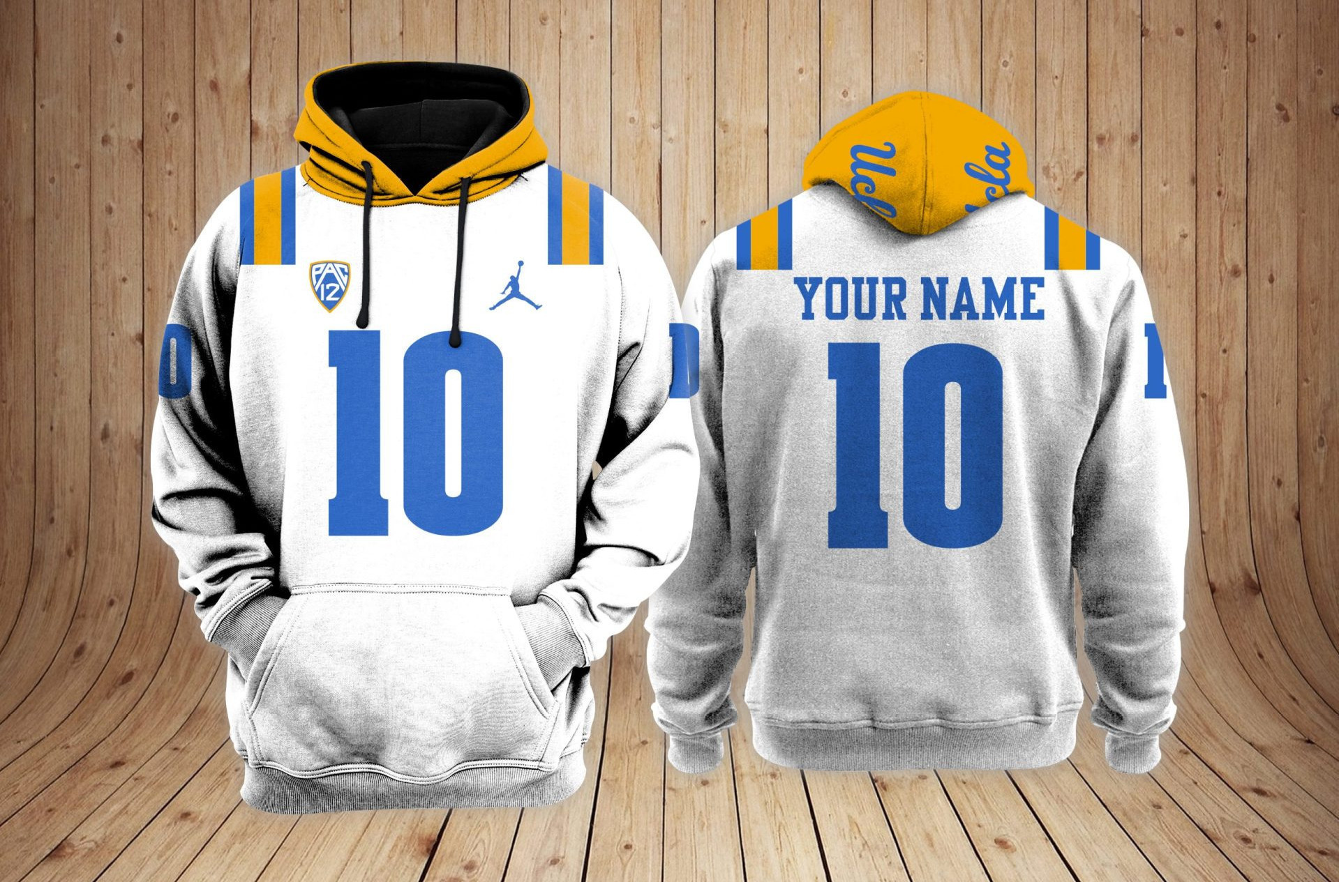 UCLA Bruins football NCAA Custom 3D Hoodie PT19176