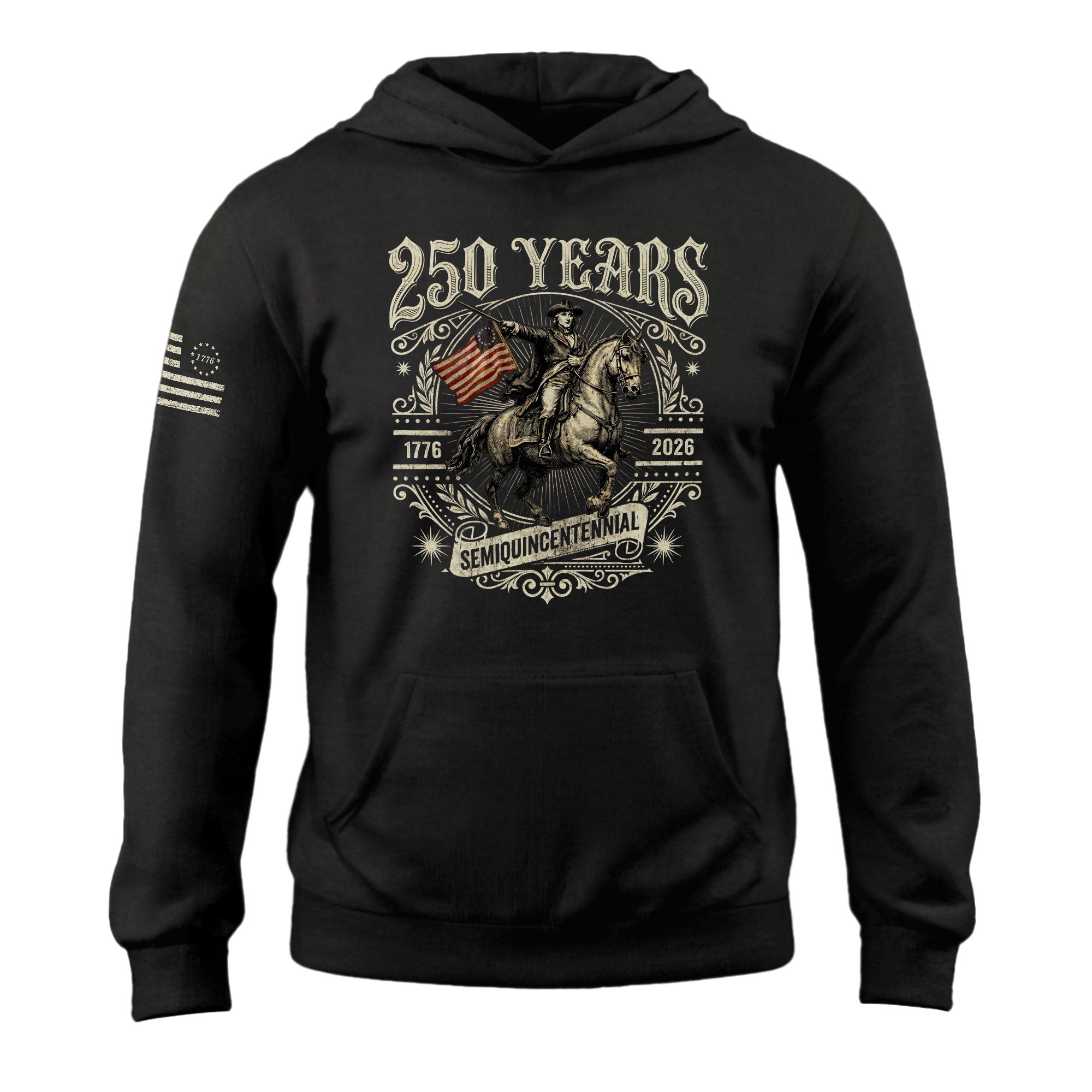 USA 250 Years Hoodie 1776-2026 American Heritage Freedom Journey