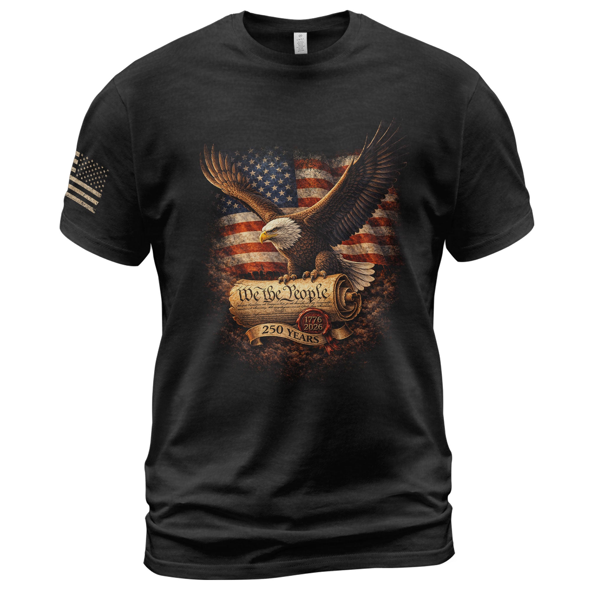 USA 250th Anniversary Eagle We The People Patriotic T-Shirt