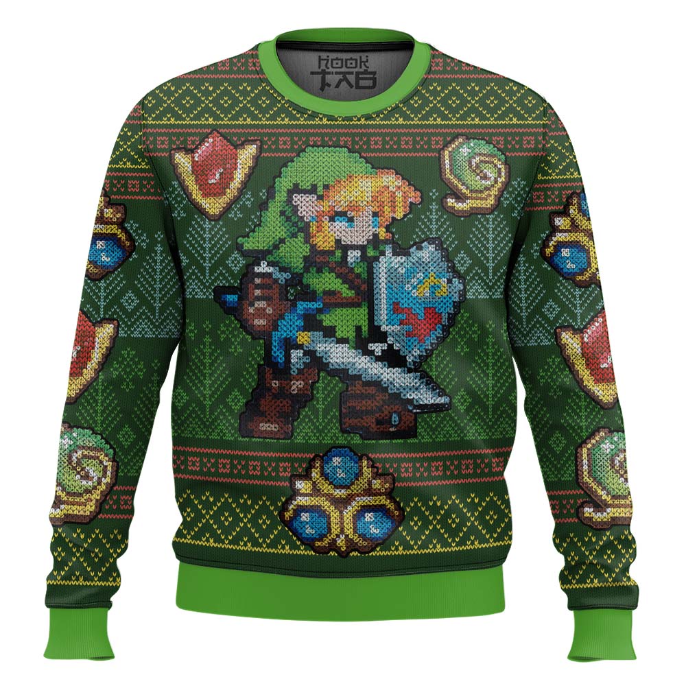 Zelda Link Green Ugly Christmas Sweater