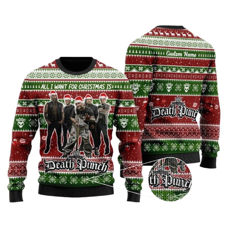 All I Want For Is Five Finger Death Punch Xmas Ugly Christmas Sweater