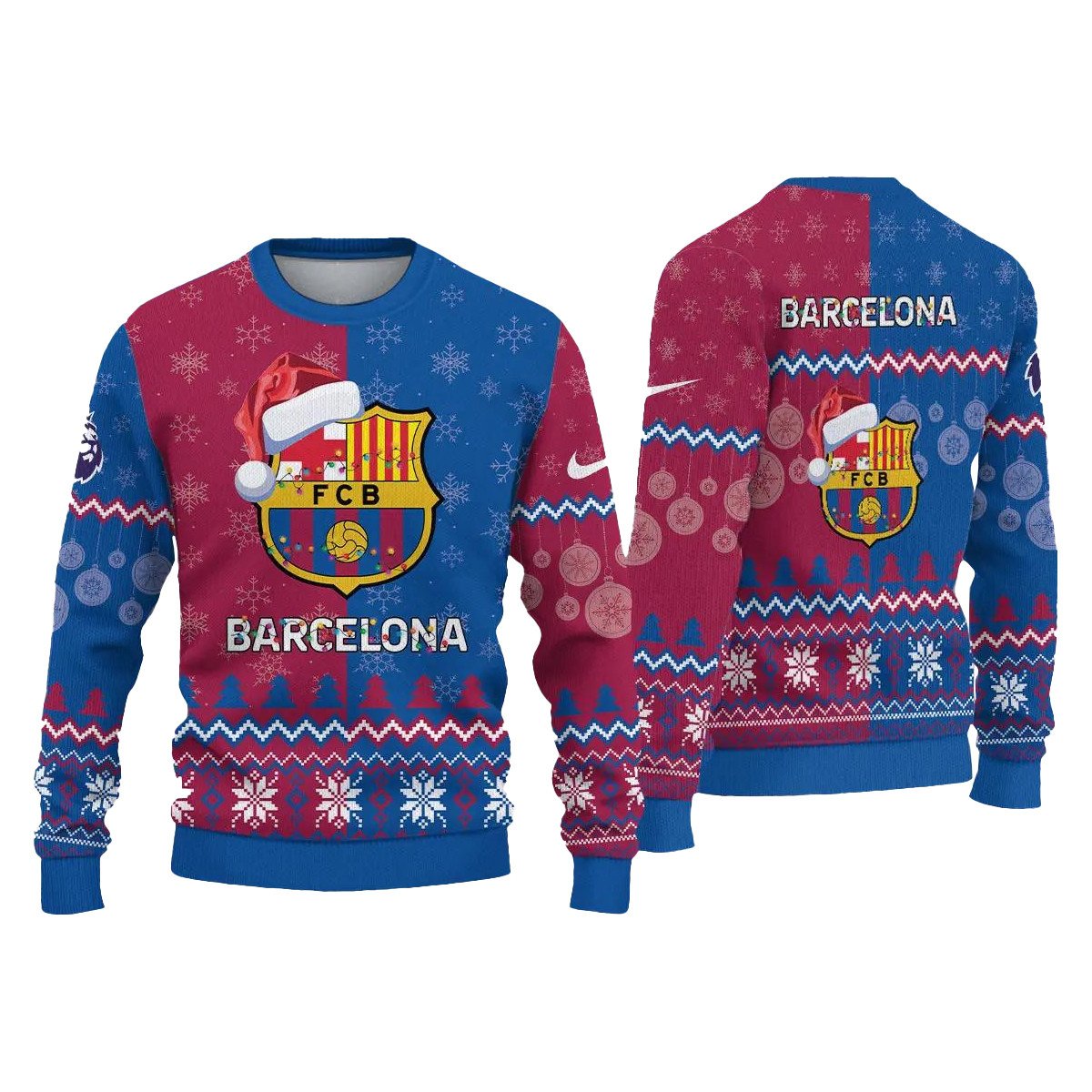 Barcelona Christmas Barca Happy Holidays Ugly Sweater