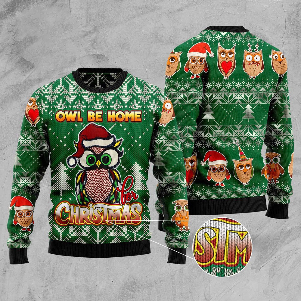 Be Home For Christmas Ugly Christmas Sweater