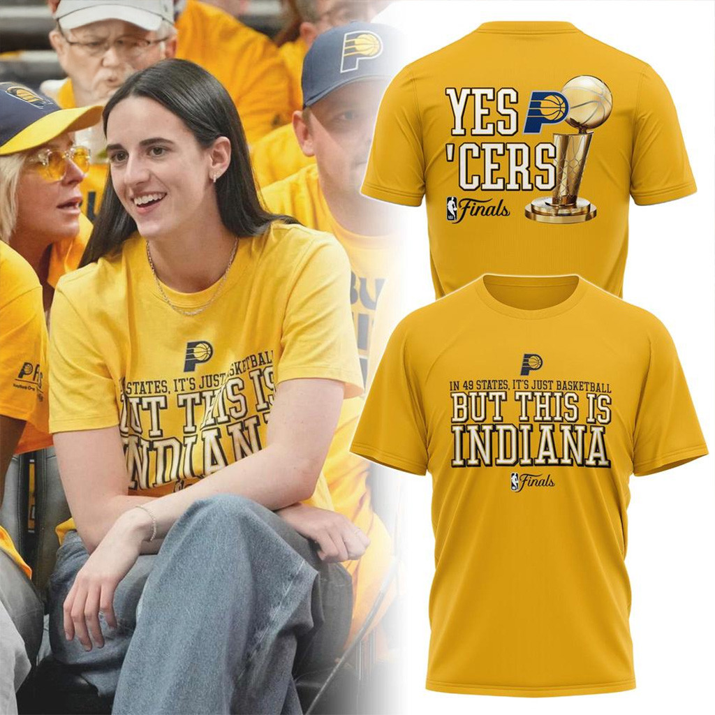 Caitlin Clark x Indiana Pacers NBA Finals T-Shirt Indiana Pacers Merch Gifts For Fans