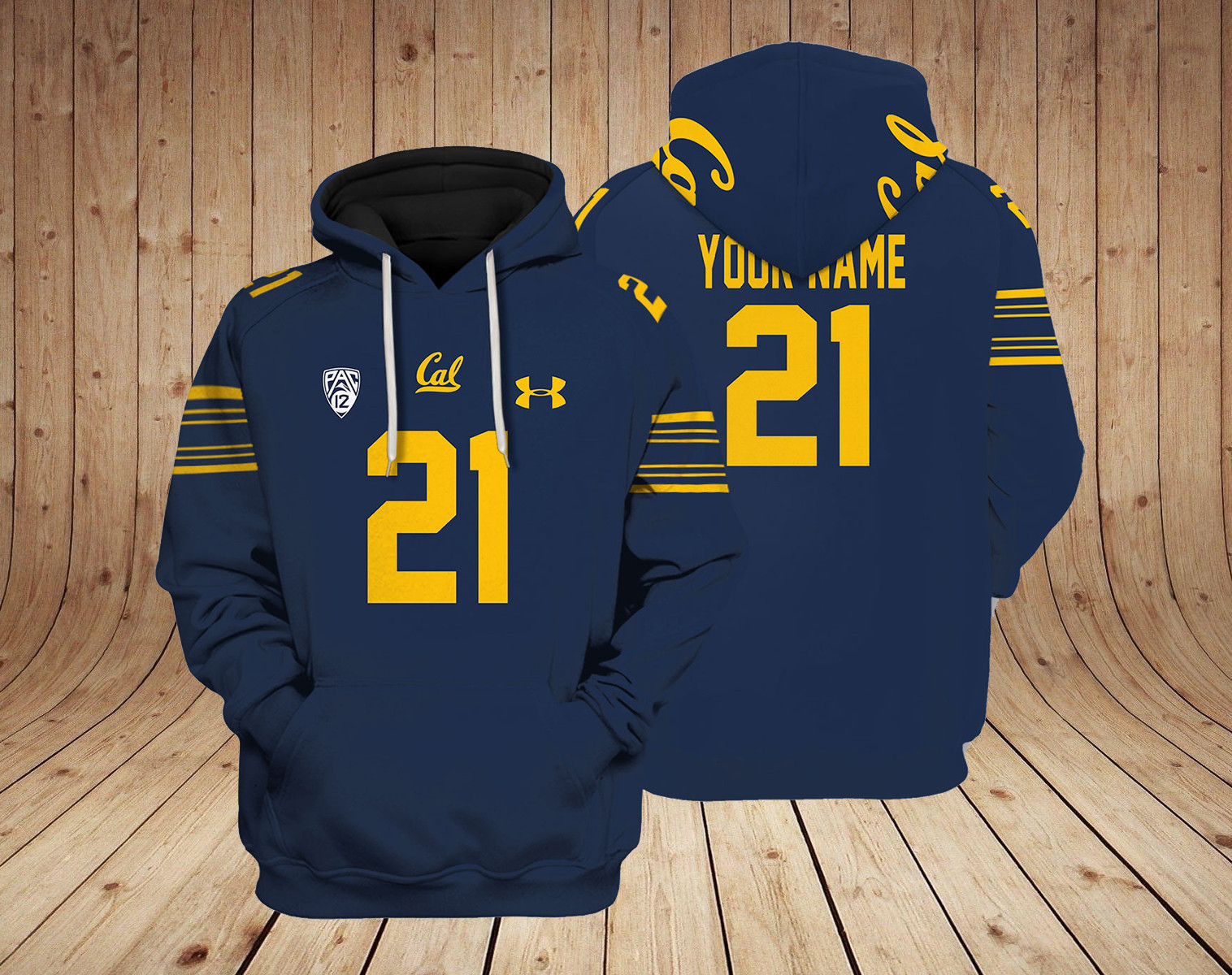 California Golden Bears NCAA Custom 3D Hoodie PT24061