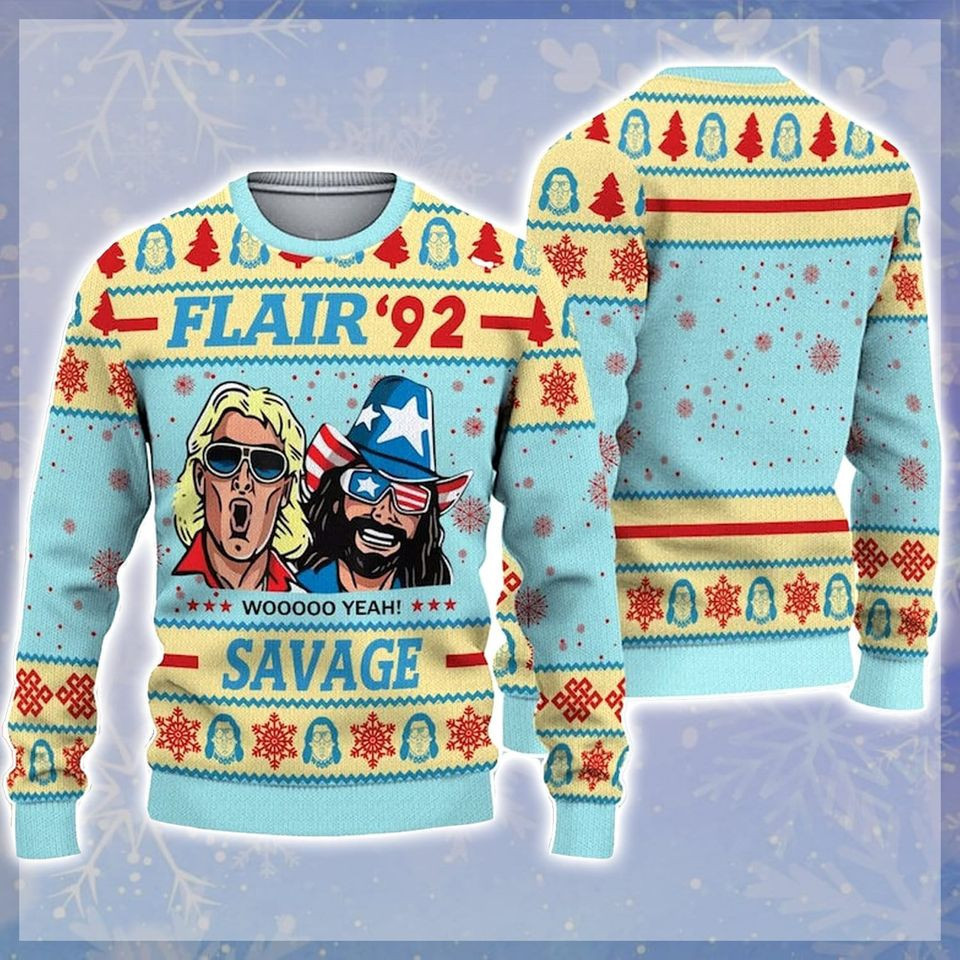 Flair 92 Savage Ugly Christmas Sweater