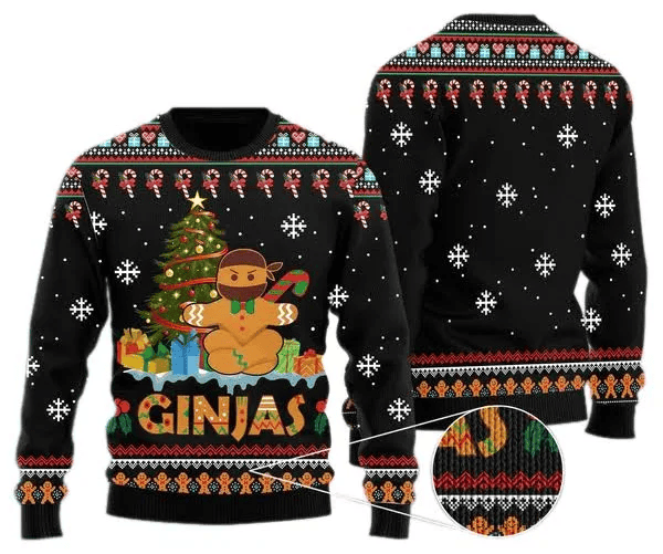 Ginjas Cookie Christmas Ugly Sweater
