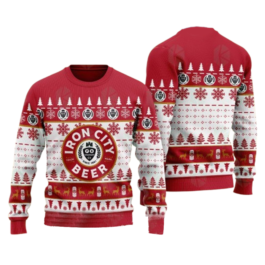 Iron City Beer Ugly Christmas Sweater