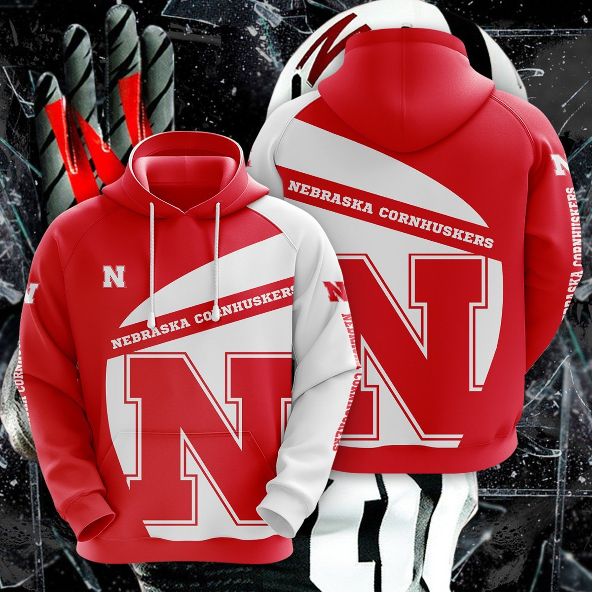 Ncaa Nebraska Cornhuskers Hoodie Zip Hoodie