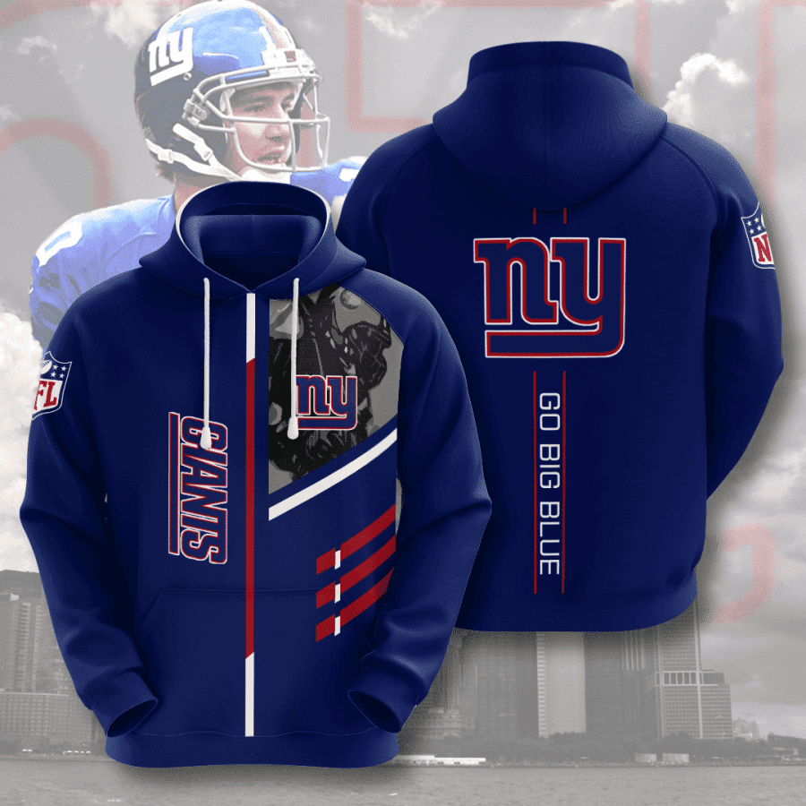 New York Giants Hoodie Zip Hoodie Version 1134