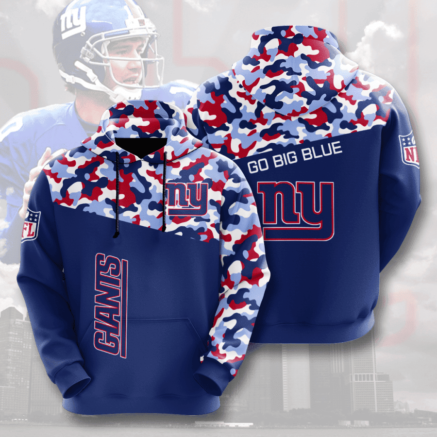 New York Giants Hoodie Zip Hoodie Version 1138