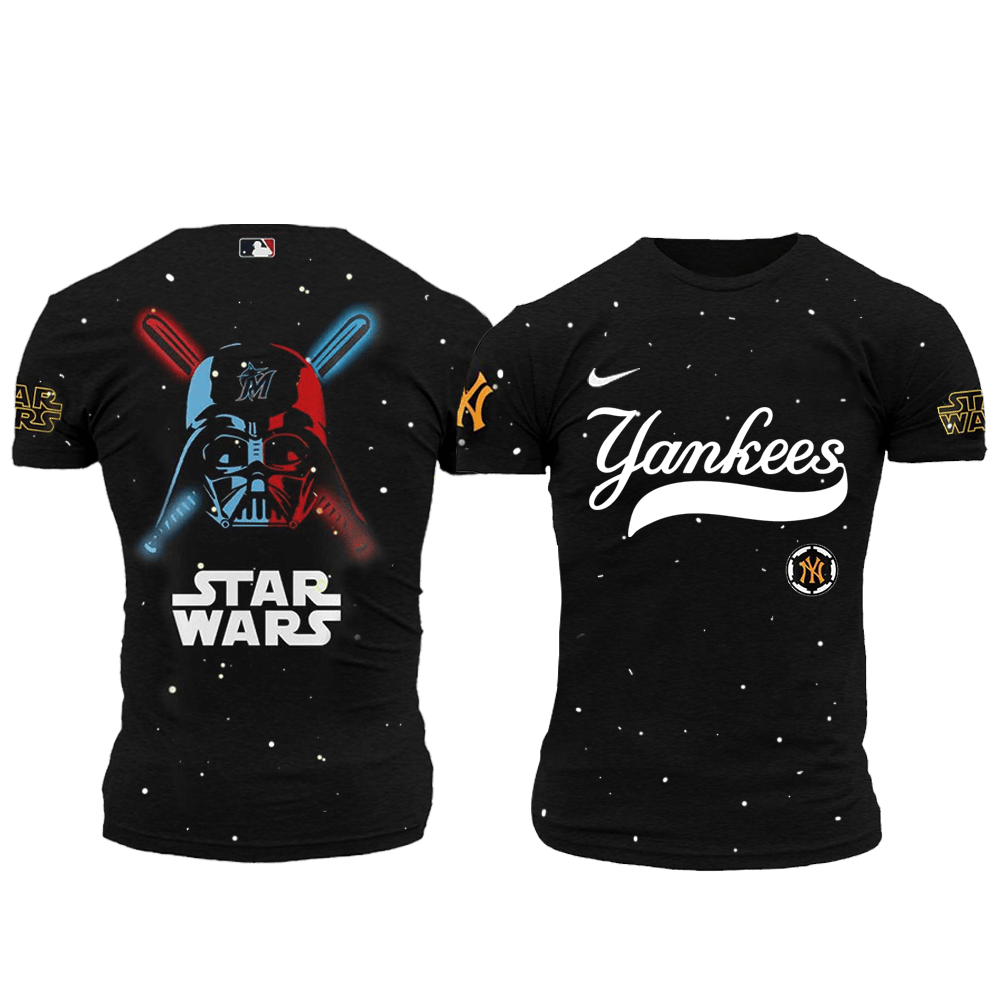 New York Yankees MLB x Star Wars 2025 Baseball Shirt New York Yankees Merch Fans Gift Ideas