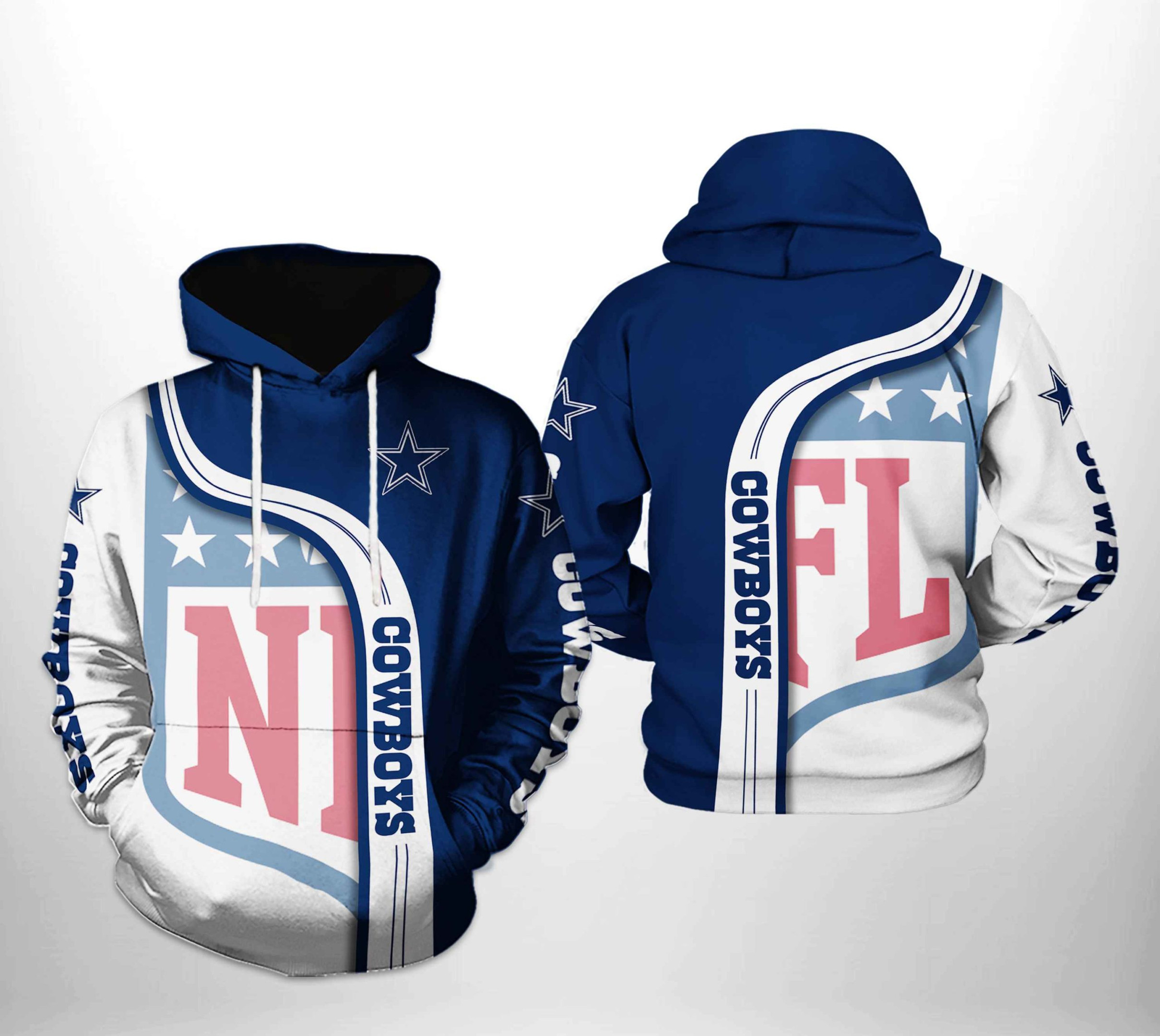 NFL Dallas Cowboys NFL Team Hoodie Zip Hoodie Version 2690
