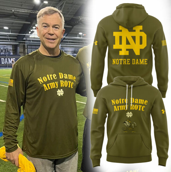 Notre Dame Fighting Irish Salute to Service NCAA Hoodie Unique Gifts For Football Lovers
