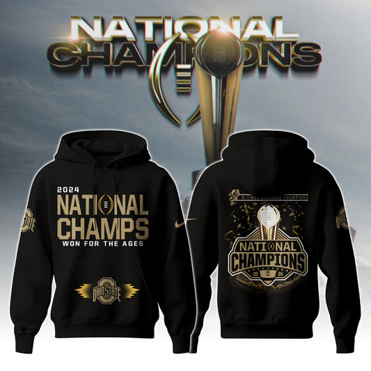 Ohio State Buckeyes NCAA National Champions Hoodie Gifts For Football Fan