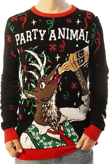 Reindeer Party Animal Ugly Christmas Sweater