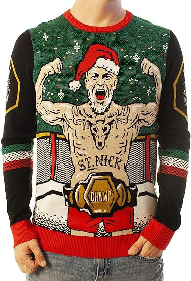 Santa Champ Ugly Christmas Sweaters