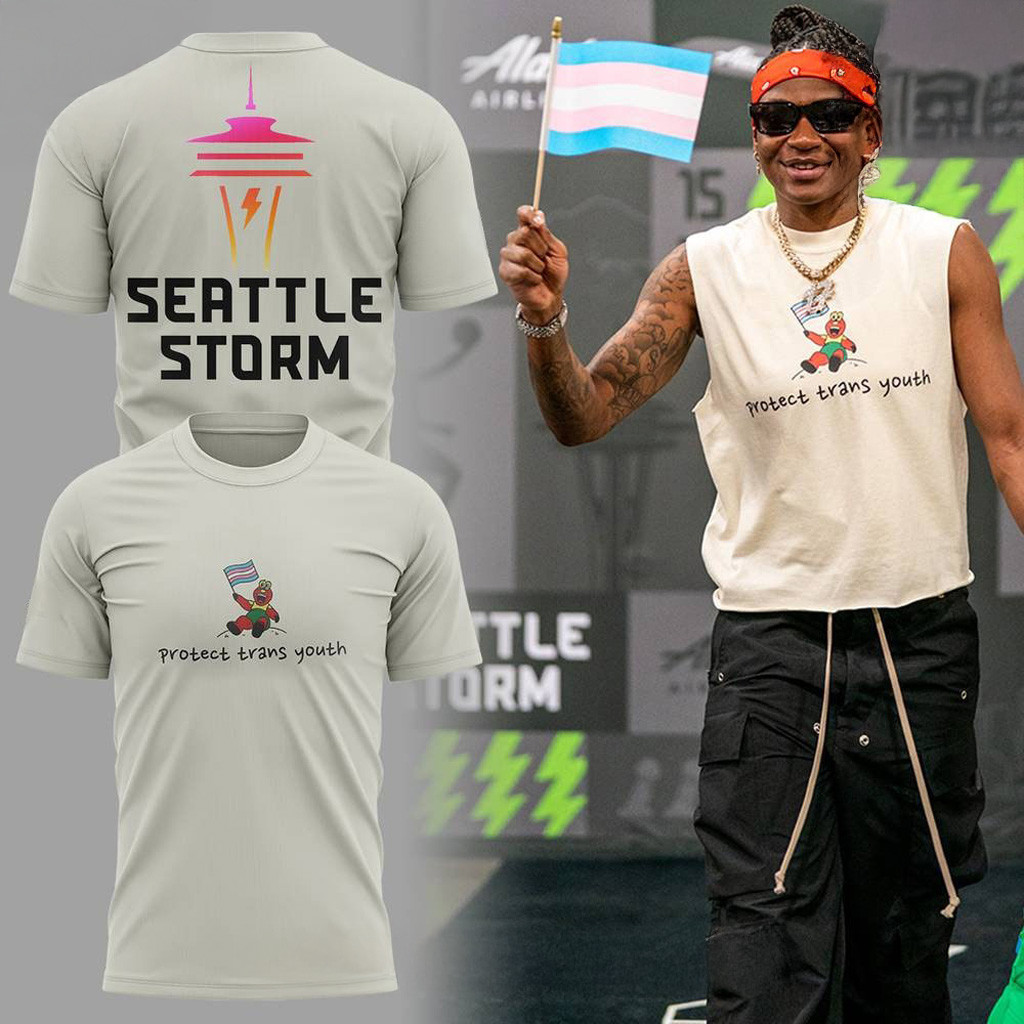 Seattle Storm WNBA Protect Trans 2025 T-Shirt WNBA Merch Gifts For Husband