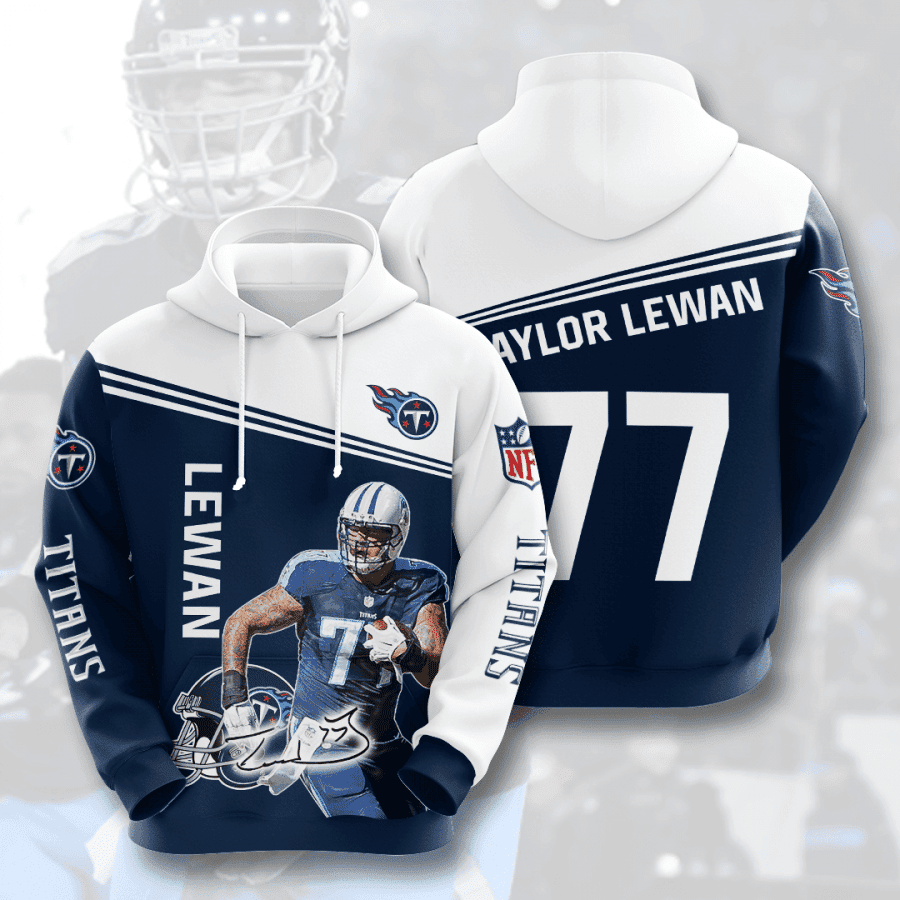 Tennessee Titans Taylor Lewan Hoodie Zip Hoodie Version 148