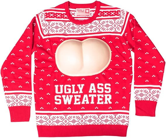 Ugly Ass Adult Funny Holiday Ugly Christmas Sweater